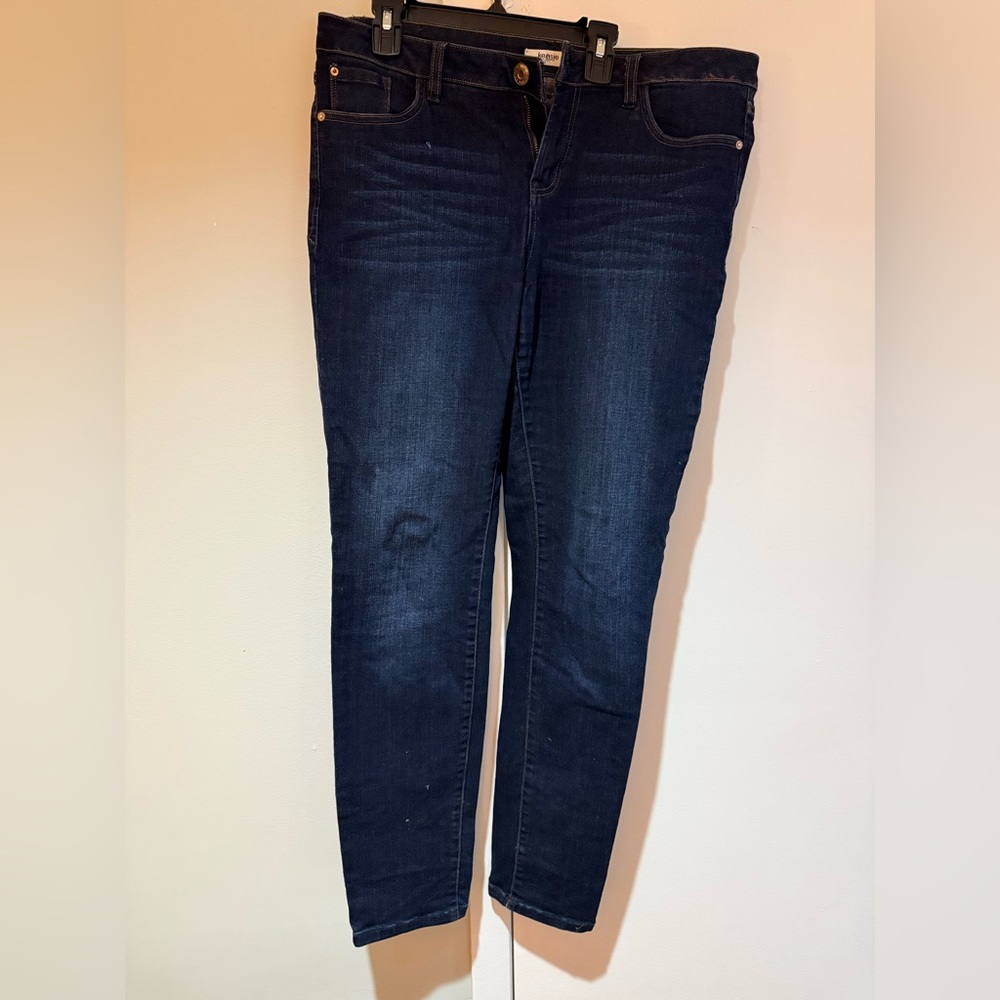 EUC Kensie Blue Skinny Jeans Classic Indigo Wash - Picture 2 of 7